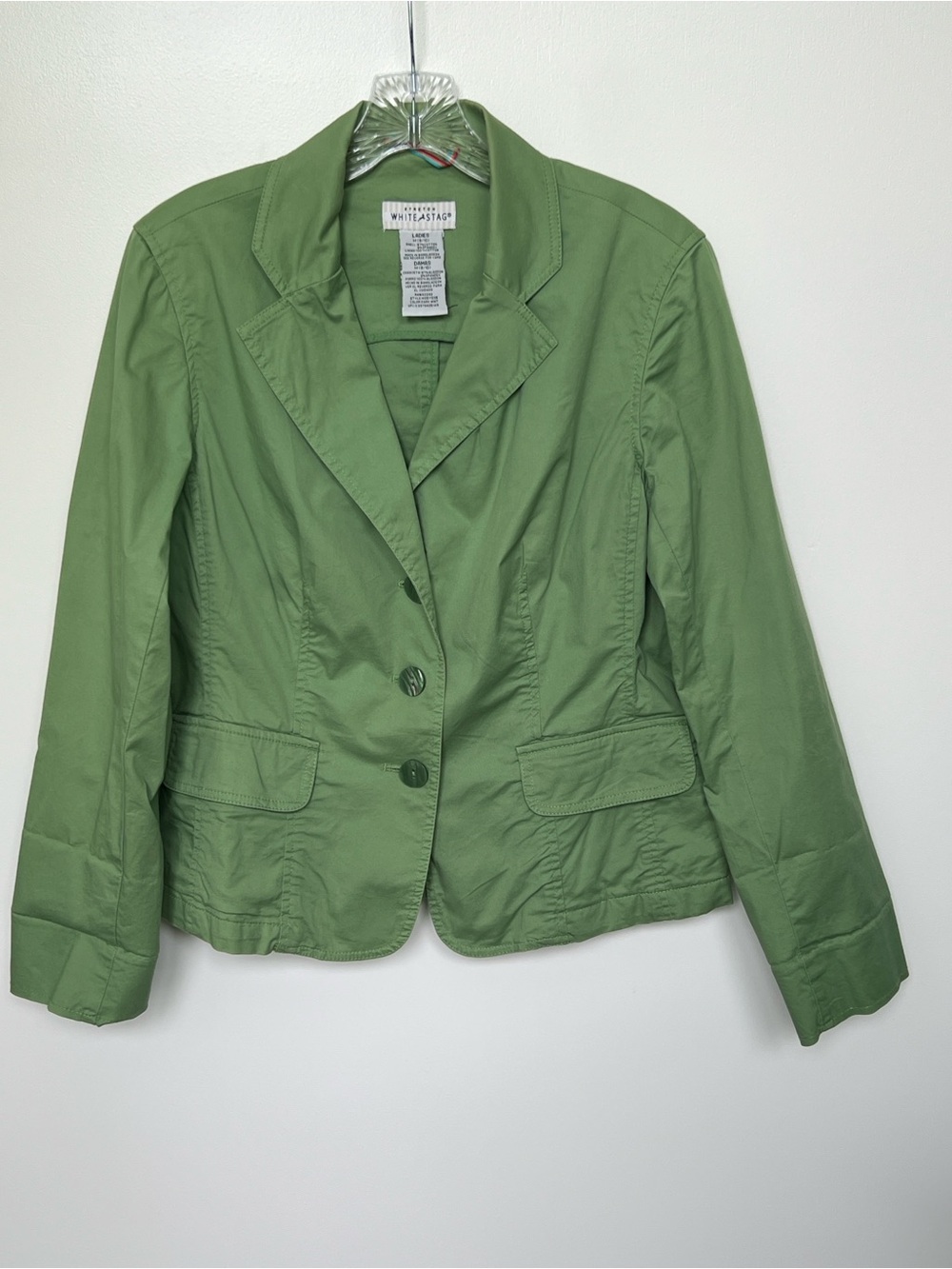 White Stag Kelly Green Tailored Cotton Blazer